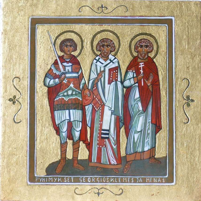 Pyhimykset Georgios, Klemes ja Menas