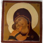 Ikoneja 2012, maalannut Terttu Ollikainen, joka asuu Kangasniemellä.